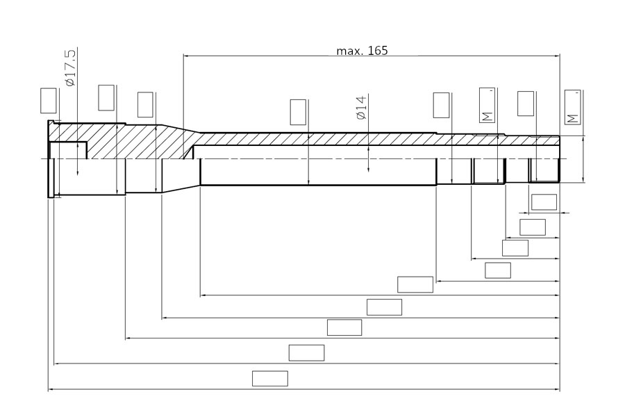Lenkrohr nach Zeichnung Lenkrohr nach Zeichnung