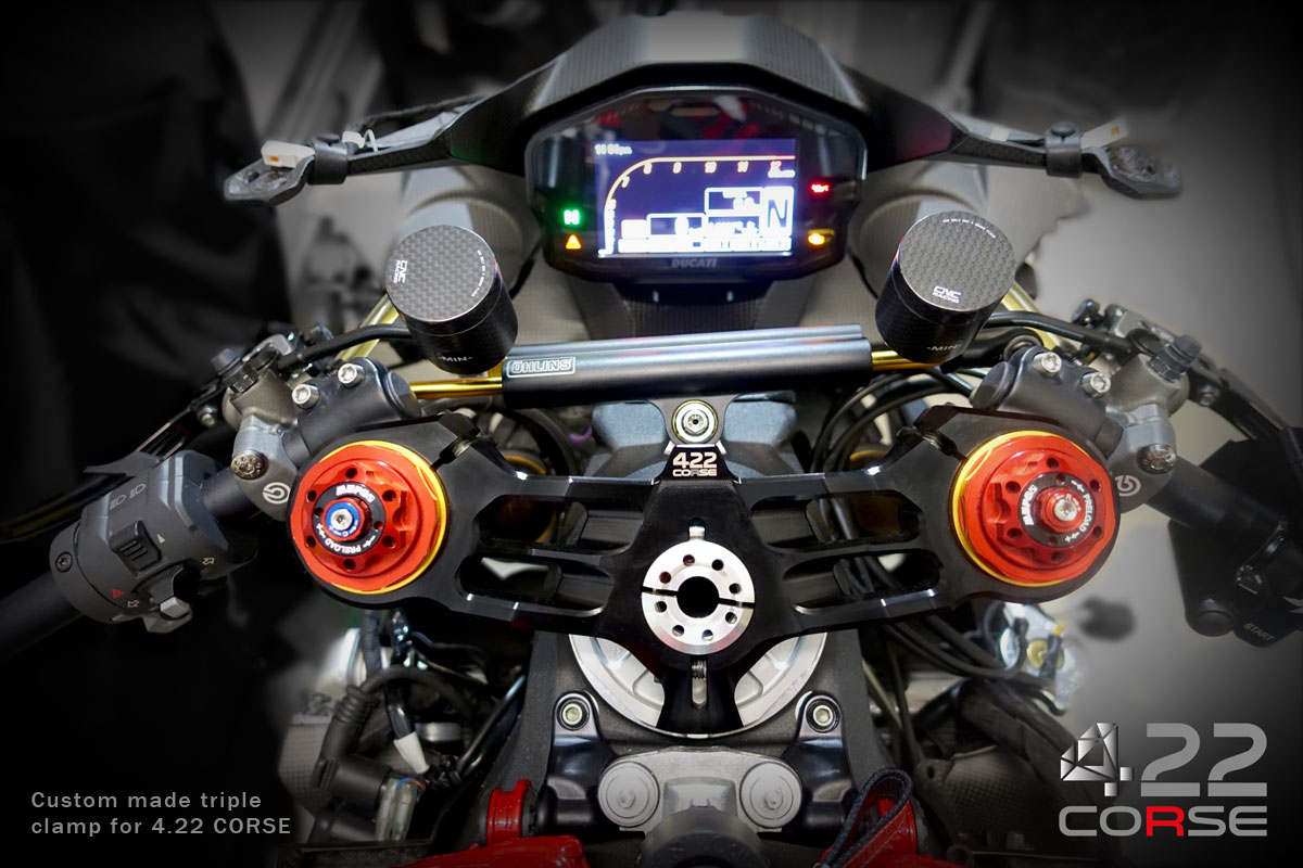Gabelbrücke 3D Ducati 899 - 959 - 1199 - 1299 - V2- Panigale