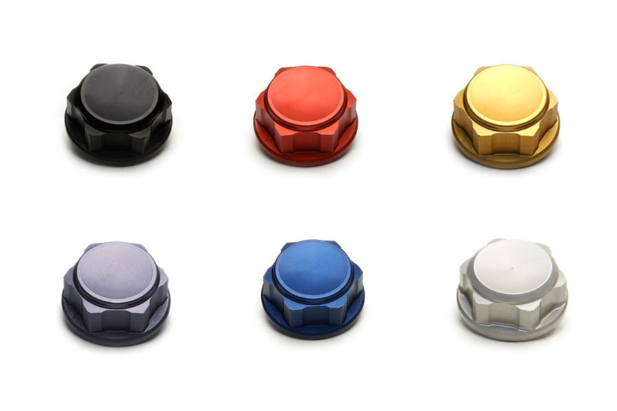 Aluminium steering head nut M28x1 Aluminium steering head nut M28x1