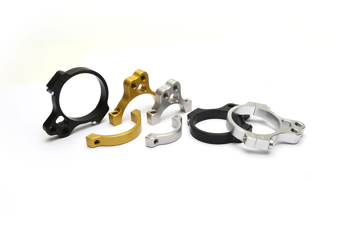 Steering damper clamp Steering damper clamp