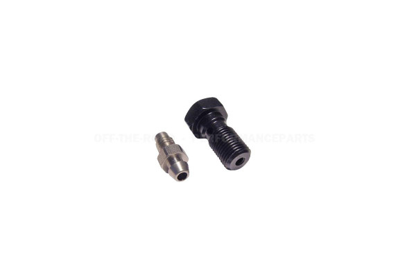 Hohlschraube M10x1.25 mit Entlüfternippel, Aluminium