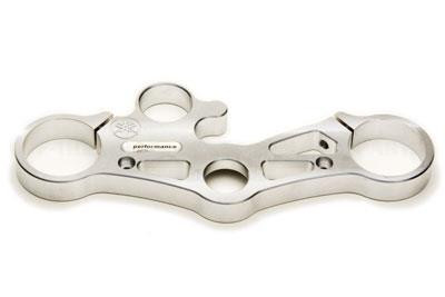 Gabelbrücke oben Yamaha R1 (RN09), 20mm, 2002-2003, silber|silver