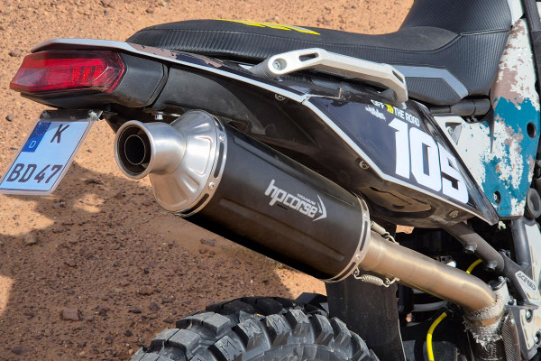 HP Corse Schalldämpfer SP-2 Short Titan HIGH BLACK Yamaha Tenere 700, Euro 4/5/5+